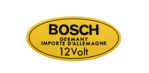 Dekal Zndspule Bosch 12V B18 gelb in der Gruppe Volvo / 240/260 / Sonstige / Dekale / Etikett/Aufkleber 240/260 bei VP Autoparts AB (108)