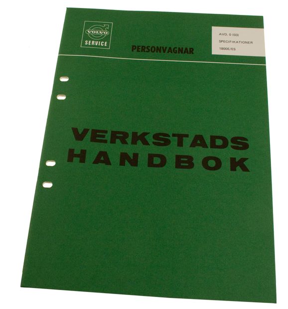 Werkstatthandbuch Spezifikationen 1800E/ in der Gruppe Volvo / P1800 / Sonstige / Literatur P1800 1961-73 bei VP Autoparts AB (10854)