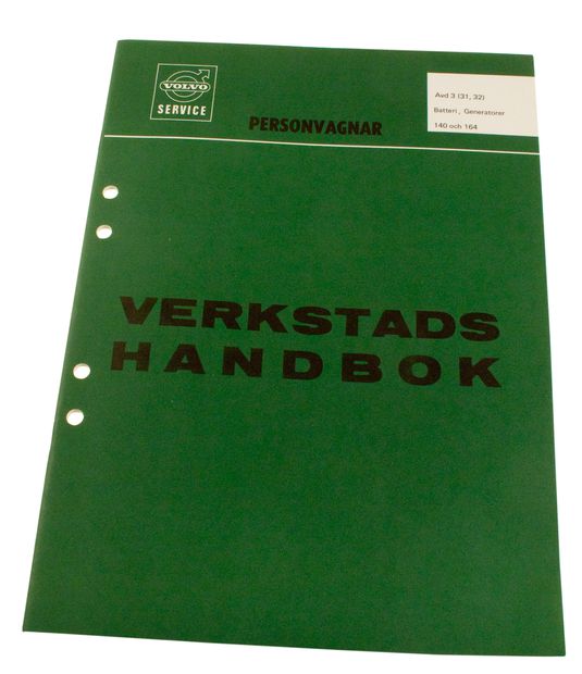 Werkstatthandbuch Batterie/Generator 140 in der Gruppe Volvo / 140/164 / Sonstige / Literatur / Literatur 164 bei VP Autoparts AB (10898)