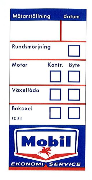 Dekal Servicedekal Mobil in der Gruppe Volvo / 140/164 / Sonstige / Dekale / Etikett/Aufkleber 140 bei VP Autoparts AB (111)