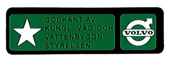 Etikett Sicherheitsgurt in der Gruppe Volvo / 140/164 / Sonstige / Dekale / Etikett/Aufkleber 140 bei VP Autoparts AB (168)