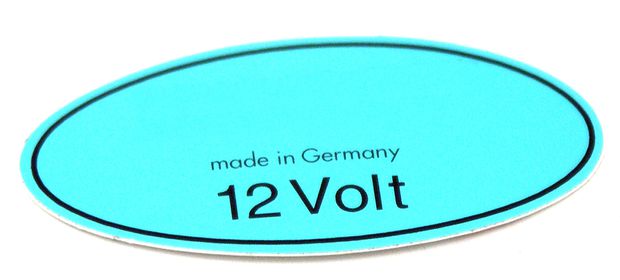 Dekal Zndspule 12V grn in der Gruppe Volvo / 140/164 / Sonstige / Dekale / Etikett/Aufkleber 164 bei VP Autoparts AB (178)
