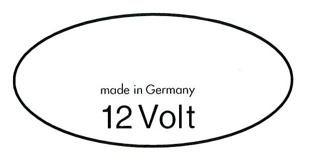 Dekal Zndspule 12V weiss in der Gruppe Volvo / 140/164 / Sonstige / Dekale / Etikett/Aufkleber 164 bei VP Autoparts AB (179)