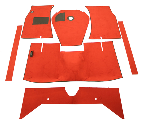 Teppichsatz Amazon 62-64 B18 rot Textil in der Gruppe  bei VP Autoparts AB (277231)