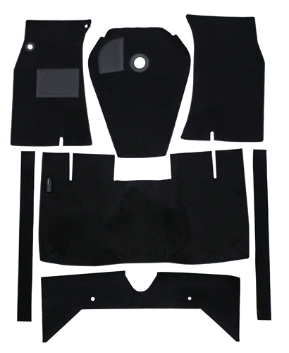 Teppichsatz AZ 62-64 B18 Schwarz Textil in der Gruppe  bei VP Autoparts AB (277233)