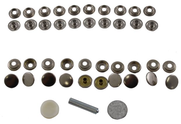 Press Fasteners With Punch tool in der Gruppe Ford/Mercury / Ford Mustang 65-73 / Innenausstattung / Montageteile Innenausstattung / Montagesatz Innenausstattung 67-68 bei VP Autoparts AB (5220010)