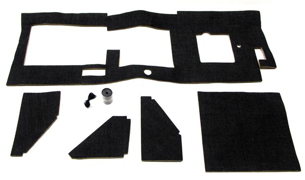Teppich Spritzwand 1800 64-73 schwarz in der Gruppe Volvo / P1800 / Innenausstattung / Matten / Textilmatten und Zubehr P1800ES bei VP Autoparts AB (691587)