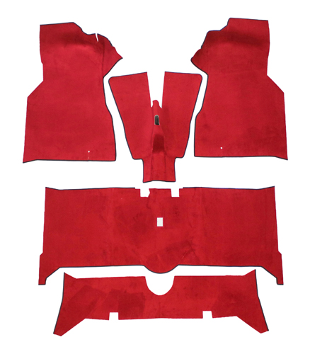 Mattensatz 140 73-74 rot Textil in der Gruppe  bei VP Autoparts AB (693941)
