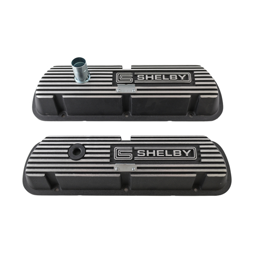 Ventildeckel Shelby schwartz/Aluminium in der Gruppe Ford/Mercury / Motoren Ford/Mercury / Ford 351W / Zylinderkopf Ford 351W bei VP Autoparts AB (6A582-S)
