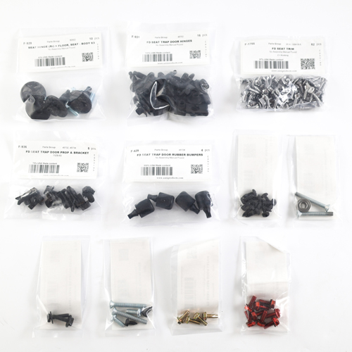Fastener Kit Fold Down Seat Mustang 70 in der Gruppe Ford/Mercury / Ford Mustang 65-73 / Innenausstattung / Sitze hinten / Montagematerial Rücksitze bei VP Autoparts AB (70Z-FDS)