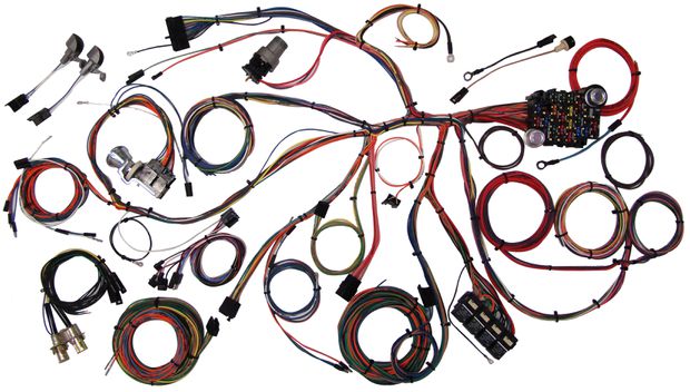 Wiring Kit Mustang 67-68 Classic update in der Gruppe Ford/Mercury / Ford Mustang 65-73 / Autoelektrik/Beleuchtung / Anschlussteile / American Autowire Kabelbaum (upgrade) bei VP Autoparts AB (AWW-510055)