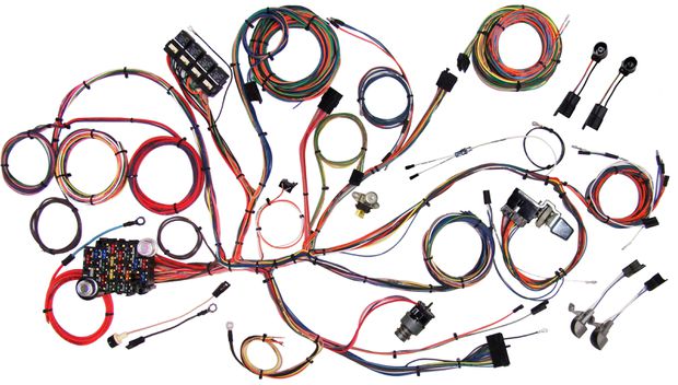 Wiring Kit Mustang 64-66 Classic update in der Gruppe Ford/Mercury / Ford Mustang 65-73 / Autoelektrik/Beleuchtung / Anschlussteile / American Autowire Kabelbaum (upgrade) bei VP Autoparts AB (AWW-510125)