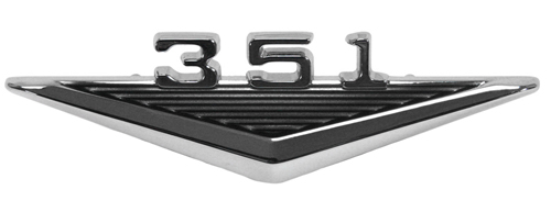 Emblem 351 Kotflgel 65-66 in der Gruppe Ford/Mercury / Ford Mustang 65-73 / Karosserie / Emblem / Emblem Mustang 65-66 bei VP Autoparts AB (C3OZ-16228-351)