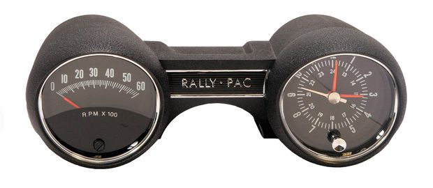 Rally Pac 65 6000 rpm V8 schwarz in der Gruppe Ford/Mercury / Ford Mustang 65-73 / Autoelektrik/Beleuchtung / Armaturen/Relais / Rally Pac 1964-66 bei VP Autoparts AB (C5ZZ-10B960CBK)