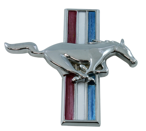Emblem Kotflgel Pony 64-68 re in der Gruppe Ford/Mercury / Ford Mustang 65-73 / Karosserie / Emblem / Emblem Mustang 67-68 bei VP Autoparts AB (C5ZZ-16228-D)
