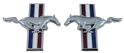 Emblem Kotflgel Pony SO 64-68 in der Gruppe Ford/Mercury / Ford Mustang 65-73 / Karosserie / Emblem / Emblem Mustang 67-68 bei VP Autoparts AB (C5ZZ-16228-PSO)