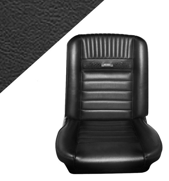 Pony Upholstery 65 FB Black Full Set TMI in der Gruppe Ford/Mercury / Ford Mustang 65-73 / Innenausstattung / Sitzbezge / Polster Mustang 65-66 Pony bei VP Autoparts AB (C5ZZ-6362900-BKD)