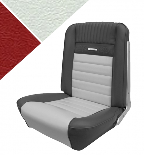 65 Mustang Pony Full Set Upholstery R/W in der Gruppe Ford/Mercury / Ford Mustang 65-73 / Innenausstattung / Sitzbezge / Polster Mustang 65-66 Pony bei VP Autoparts AB (C5ZZ-6562900-RWD)