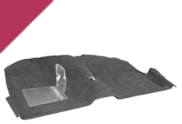 Teppich 66-68 CV Maroon 13 in der Gruppe Ford/Mercury / Ford Mustang 65-73 / Innenausstattung / Matten / Teppich / Teppich Mustang Convertible bei VP Autoparts AB (C5ZZ-7613000-DRR)