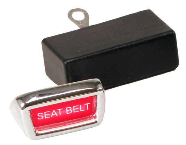 Seat Belt Reminder Light Ford 65-73 in der Gruppe Ford/Mercury / Ford Mustang 65-73 / Autoelektrik/Beleuchtung / Beleuchtung / Innenbeleuchtung Mustang 65-73 bei VP Autoparts AB (C6OZ-10C876-A1)
