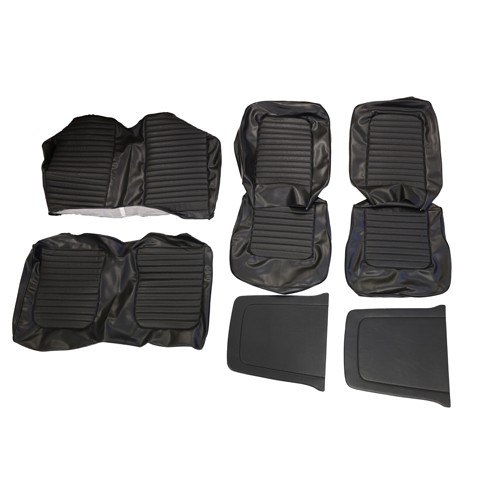 Upholstery Mustang 1966 CV STD Black in der Gruppe Ford/Mercury / Ford Mustang 65-73 / Innenausstattung / Sitzbez�ge / Polster Mustang 66 Std bei VP Autoparts AB (C6ZZ-7662900-BK)