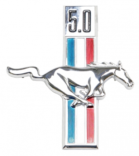 5.0 Running Horse Emblem RH in der Gruppe Ford/Mercury / Ford Mustang 65-73 / Karosserie / Emblem / Emblem Mustang 67-68 bei VP Autoparts AB (C7ZZ-16228-5.0)