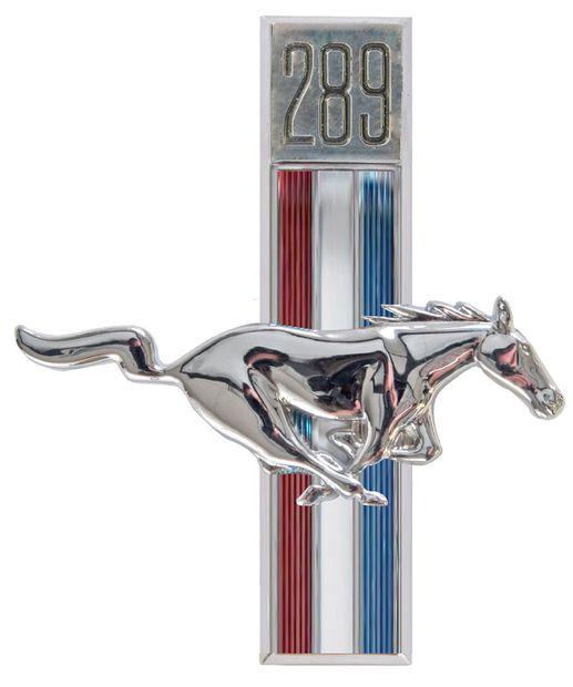Emblem Kotflgel Pony 289 67-68 re in der Gruppe Ford/Mercury / Ford Mustang 65-73 / Karosserie / Emblem / Emblem Mustang 67-68 bei VP Autoparts AB (C7ZZ-16228-C)