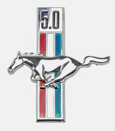 5.0 Running Horse Emblem LH in der Gruppe Ford/Mercury / Ford Mustang 65-73 / Karosserie / Emblem / Emblem Mustang 67-68 bei VP Autoparts AB (C7ZZ-16229-5.0)
