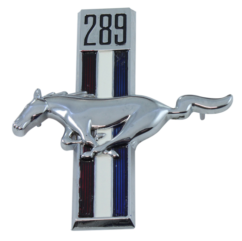 Emblem Kotflgel Pony 289 67-68 li in der Gruppe Ford/Mercury / Ford Mustang 65-73 / Karosserie / Emblem / Emblem Mustang 67-68 bei VP Autoparts AB (C7ZZ-16229-C)