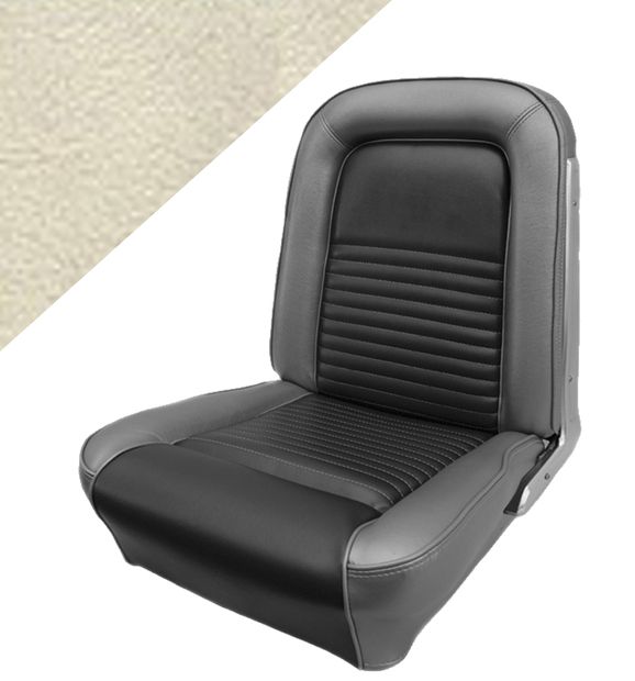 Upholstery Mustang 67 FB STD parchment in der Gruppe Ford/Mercury / Ford Mustang 65-73 / Innenausstattung / Sitzbezge / Polster Mustang 67 bei VP Autoparts AB (C7ZZ-632900-PR)