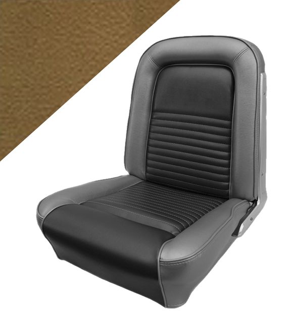 Upholstery Mustang 67 CP Std saddle in der Gruppe Ford/Mercury / Ford Mustang 65-73 / Innenausstattung / Sitzbezge / Polster Mustang 67 bei VP Autoparts AB (C7ZZ-6562900-SA)
