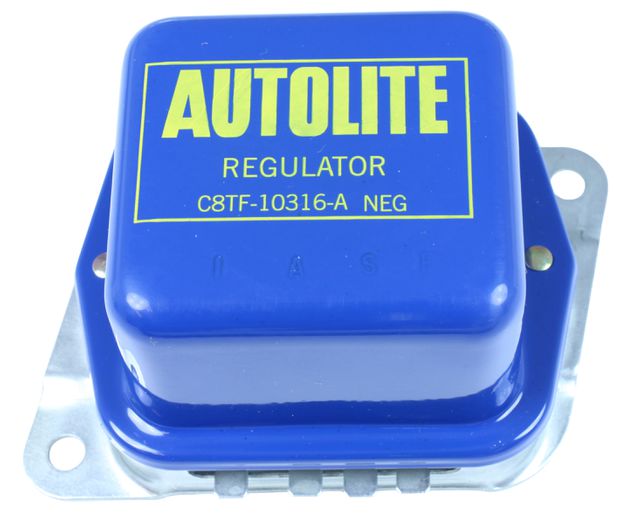 Laderelais A-lite 68-69 blau in der Gruppe Ford/Mercury / Ford Mustang 65-73 / Autoelektrik/Beleuchtung / Anlasser/Generator / Generator/Relais Mustang 65-73 bei VP Autoparts AB (C8TF-10316-A)