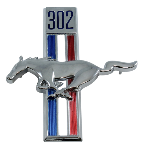 Emblem Kotflgel Pony 302 68 li in der Gruppe Ford/Mercury / Ford Mustang 65-73 / Karosserie / Emblem / Emblem Mustang 67-68 bei VP Autoparts AB (C8ZZ-16229-A)