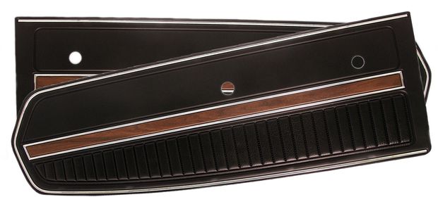 Trverkleidung De Luxe 1968 schwarz in der Gruppe Ford/Mercury / Ford Mustang 65-73 / Innenausstattung / Trverkleidung / Trverkleidungen Mustang 68 bei VP Autoparts AB (C8ZZ-6523942-BKD)