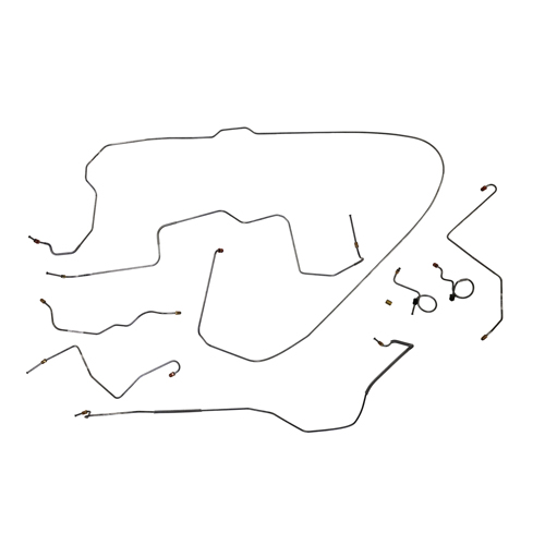 Bremsleitungssatz Mustang 68-69 V8 Tromm in der Gruppe Ford/Mercury / Ford Mustang 65-73 / Bremssystem / Bremsleitung / Bremsleitung Mustang 67-69 bei VP Autoparts AB (CT-MU1056)