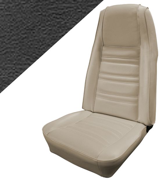 Upholstery Mustang fronts 70 STD black in der Gruppe Ford/Mercury / Ford Mustang 65-73 / Innenausstattung / Sitzbezge / Polster Mustang 70 bei VP Autoparts AB (D0ZZ-6562900-BKF)