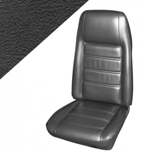 Upholstery  Mustang 71-73 CP STD Black in der Gruppe Ford/Mercury / Ford Mustang 65-73 / Innenausstattung / Sitzbezge / Polster Mustang 71-73 bei VP Autoparts AB (D1ZZ-6562900-BKF)