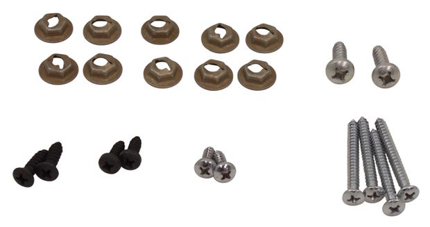 Screw kit console Mustang 67 in der Gruppe Ford/Mercury / Ford Mustang 65-73 / Innenausstattung / Konsolen / Konsole Montagematerial bei VP Autoparts AB (F-1600)