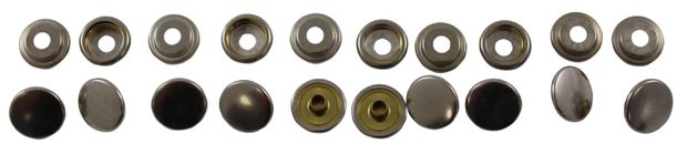 Snap Fastener Kit Nickel (10) in der Gruppe Ford/Mercury / Ford Mustang 65-73 / Innenausstattung / Montageteile Innenausstattung / Montagesatz Innenausstattung 67-68 bei VP Autoparts AB (F-5008-VP)