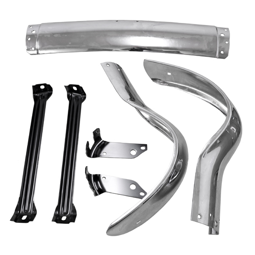Stosstange vo helsatz Chev55 set/3 in der Gruppe GM / Chevrolet 55-57 / Karosserie / Stosstange Chevrolet 1955-57 bei VP Autoparts AB (GM55BF-K3)
