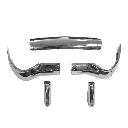 Bumper Chev.55 sedan rear set/5 in der Gruppe GM / Chevrolet 55-57 / Karosserie / Stosstange Chevrolet 1955-57 bei VP Autoparts AB (GM55BR-K5)