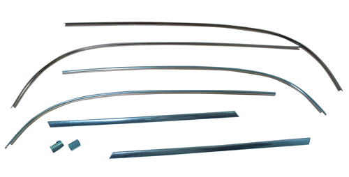 Rear window molding kit Nova 62-67(8 pc) in der Gruppe General Motors / Chevy II/Nova / Karosserie / Zierleisten / Zierleisten Chevy II/Nova 1966-67 bei VP Autoparts AB (GMK-4010-715-622S)