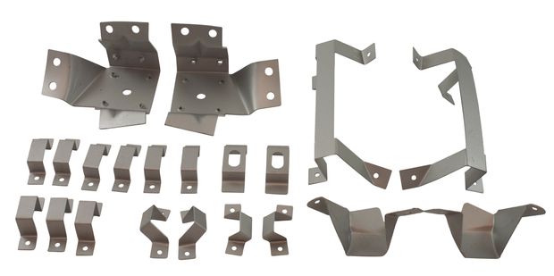 Trim bracket set Mustang 67-68 FB 21 pc in der Gruppe Ford/Mercury / Ford Mustang 65-73 / Innenausstattung / Montageteile Innenausstattung / Montagesatz Innenausstattung 67-68 bei VP Autoparts AB (GTM-3643ZK)