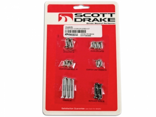 Interior screw kit Must.65-66 Pony/DLX in der Gruppe Ford/Mercury / Ford Mustang 65-73 / Innenausstattung / Montageteile Innenausstattung / Montagesatz Innenausstattung 65-66 bei VP Autoparts AB (ITS-65-PO)