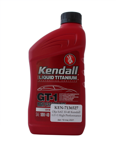 l SAE 30 Kendall GT-1 Hi-Performance in der Gruppe  /  / l und lfilter bei VP Autoparts AB (KEN-7136527)