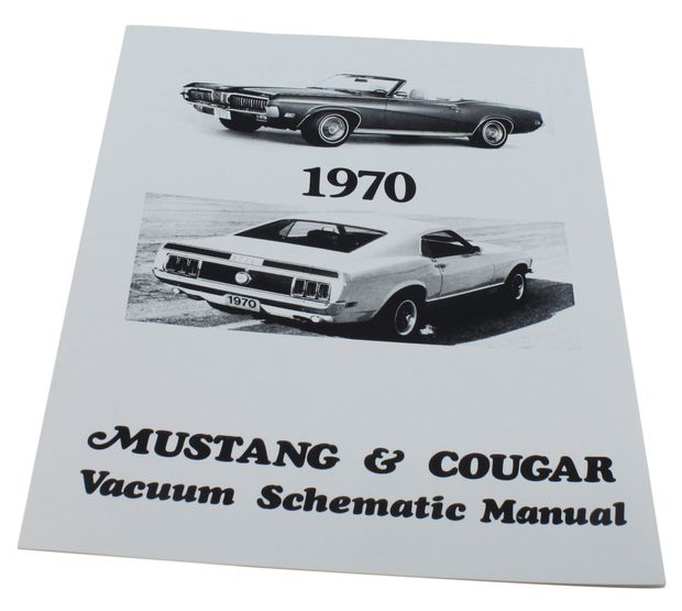 Fachbuch Vakuumschema 70 Mustang/Cougar in der Gruppe Zubehr / Literatur / Handbcher/Manuale Ford/Mercury bei VP Autoparts AB (MP0153)