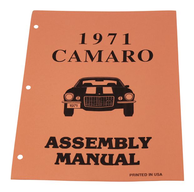Assembly Manual Camaro 71 in der Gruppe Zubehr / Literatur / Handbcher/Manuale GM bei VP Autoparts AB (MP0202)
