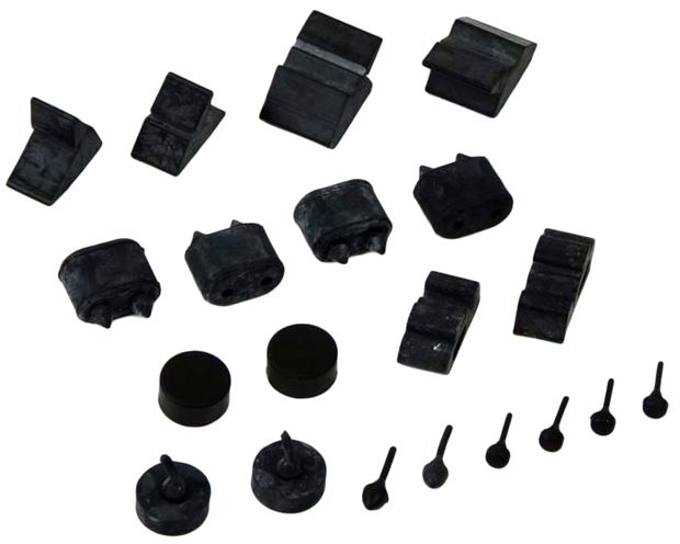 69 Firebird Rubber Stopper Kit in der Gruppe General Motors / Camaro/Firebird 67-81 / Karosserie / Gummileisten / Gummis/Dichtungen Camaro 67-69 bei VP Autoparts AB (OER-K88061)