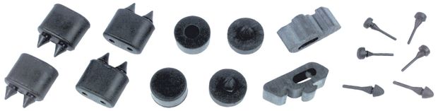 67-68 Camaro Standard Rubber Stopper Kit in der Gruppe General Motors / Camaro/Firebird 67-81 / Karosserie / Gummileisten / Gummis/Dichtungen Camaro 67-69 bei VP Autoparts AB (OER-K88065)