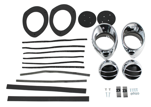 67-68 F-Body Astro Vent Kit chrome in der Gruppe General Motors / Camaro/Firebird 67-81 / Karosserie / Spritzwand/Luft / Spritzwand Camaro/Firebird 1967-69 bei VP Autoparts AB (OER-R566)